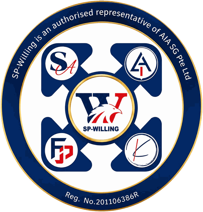 SP-Willing seal — an authorised representative of AIA Singapore Pte Ltd, Reg. No. 201106386R